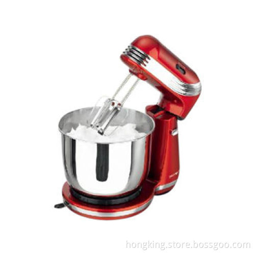 Mini stand mixer with stainless steel bowl, 6 speeds setting, 250W, 2 sets sticks for optional